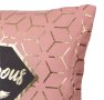 Декоративна възглавница, Glamorou, 30x30см, Розово/ златно, снимка 3