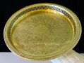 Канадски бронзов поднос Viking Plate,Art Deco , снимка 1 - Антикварни и старинни предмети - 39050987