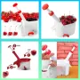 Уред за почистване на костилки Cherry corer Изключително компактен: 18х10см в основата, снимка 1