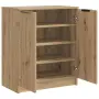 vidaXL Шкаф за обувки дъб артизан 59x35x70 см инженерна дървесина, снимка 4