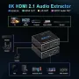 Нов Аудио конвертор HDMI към HDMI SPDIF/4K 120Hz HDMI 2., снимка 2