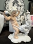 Ангелче с топка и кученце” 17/13 см  Германия Schaubach Kunst - 20 век, великолепна класа и красота,, снимка 4