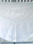 Красива кръгла бяла покривка памук, снимка 1 - Покривки за маси - 41711597