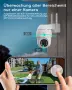 Безжична Охранителна Камера COOAU Q02 – 2K FHD, 360° Оглед, AI Детекция и Батерия, снимка 7