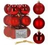 Комплект от 6 броя коледни топки, 4 см., снимка 7
