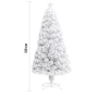 Изкуствена коледна елха - бяла, снимка 2