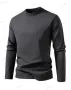 Мъжка модна ежедневна двуслойна тениска с дизайн на половин яка и дълги ръкави, 3цвята , снимка 2