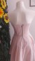 официална шаферска рокля в бледо розово, снимка 3