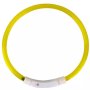 LED Нашийник Purlov, Регулируем, до 70см, Жълт, снимка 6