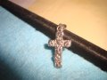 СТАРО СРЕБЪРНО АРТ ФЛОРАЛНО ОРНАМЕНТИРАНО КРЪСТЧЕ СРЕБРО 925 КРЪСТ 26255, снимка 3