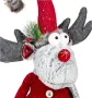 Коледна декоративна украса, Северен Елен, Червен, 62-77 см, снимка 1