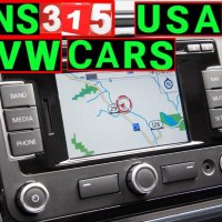 🚗 2020 SD картa ъпдейт Навигация USA/Canada cars RNS315 EU VW Фолксваген GOLF JETTA PASSAT TIGUAN, снимка 1 - Навигация за кола - 41709675