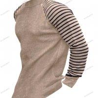 Мъжки рипсен пуловер с ръкави на райе, 3цвята - 023, снимка 5 - Пуловери - 39783112