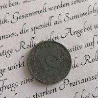 Райх монета - Германия - 10 пфенига | 1944г.; серия А, снимка 2 - Нумизматика и бонистика - 40376365