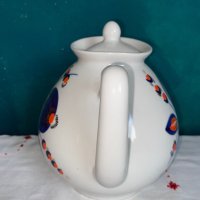 Голям, руски порцеланов чайник., снимка 2 - Антикварни и старинни предмети - 41497927