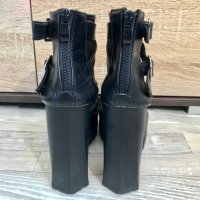 Секси черни обувки MDE на платформа с ток, снимка 4 - Други - 35752418