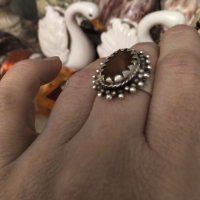 Антикварен сребърен пръстен от средата на 19 век , снимка 2 - Пръстени - 41937161
