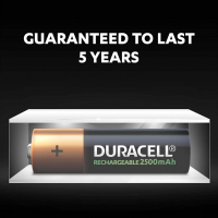 Презареждащи акумулаторни батерии Duracell 2500mAh AA 4бр, снимка 9 - Друга електроника - 36359615