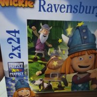 Пъзел Ravensburger 2x24 Wickie / 4+, снимка 7 - Пъзели - 40055670