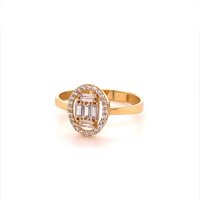 Златен дамски пръстен 1,39гр. размер:56 14кр. проба:585 модел:17795-6, снимка 2 - Пръстени - 41481918