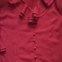 Официална копринена блуза, снимка 1 - Блузи с дълъг ръкав и пуловери - 41566859