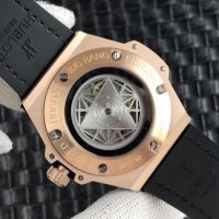 Мъжки часовник Hublot Big Bang Sang Bleu Gold с автоматичен механизъм, снимка 6 - Луксозни - 36878810