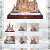 Ценна находка Гауди Барселона Sagrada Familia Декоративен/витринен сувенир Испания , снимка 11 - Колекции - 44737851
