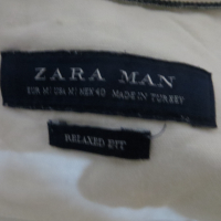 Мъжка риза с дълъг ръкав от лен Zara, снимка 4 - Ризи - 36358785