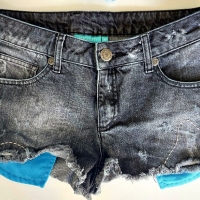 2 бр.къси дънкови панталони, снимка 3 - Къси панталони и бермуди - 36091915