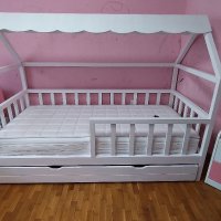 Детско легло тип къщичка с издърпващ се шкаф, снимка 6 - Други стоки за дома - 40436720