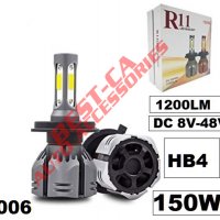 Led крушки за фарове R11 12000 lumens 150W HB4, снимка 1 - Аксесоари и консумативи - 34534595