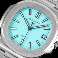 Мъжки часовник Patek Philippe Nautilus Tiffany & Co. Edition с автоматичен швейцарски механизъм, снимка 3 - Мъжки - 41391435