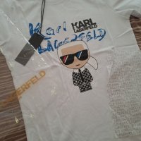 Тениска Karl Lagerfeld , снимка 2 - Тениски - 41490225