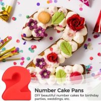 Нов комплект форми за печене за торта с числа за рожден ден сватба годишнина, снимка 6 - Други стоки за дома - 41789928