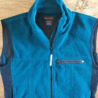 Marmot M Fleece Vest Blue Full Zip Windstopper - страхотен дамски елек С - размер, снимка 2 - Елеци - 42553639