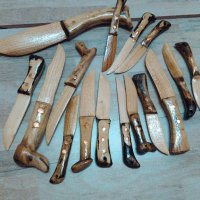 Ножове от дърво с медни орнаменти №1, снимка 3 - Подаръци за мъже - 34230054