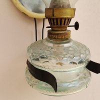 Стара газена лампа, снимка 3 - Антикварни и старинни предмети - 40784146