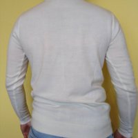Мъжки пуловер Cedar Wood State бял чисто нов XS/S, снимка 2 - Пуловери - 40766316
