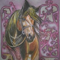 Картини с коне (молив) , снимка 7 - Картини - 27450295