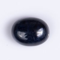Тъмно син сапфир 1.06ct нагряван овален кабошон #1, снимка 1 - Други - 41163952