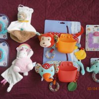 Бебешки плюшени играчки,дрънкалки,чесалки за зъбки,меки книжки., снимка 1 - Дрънкалки и чесалки - 40612739