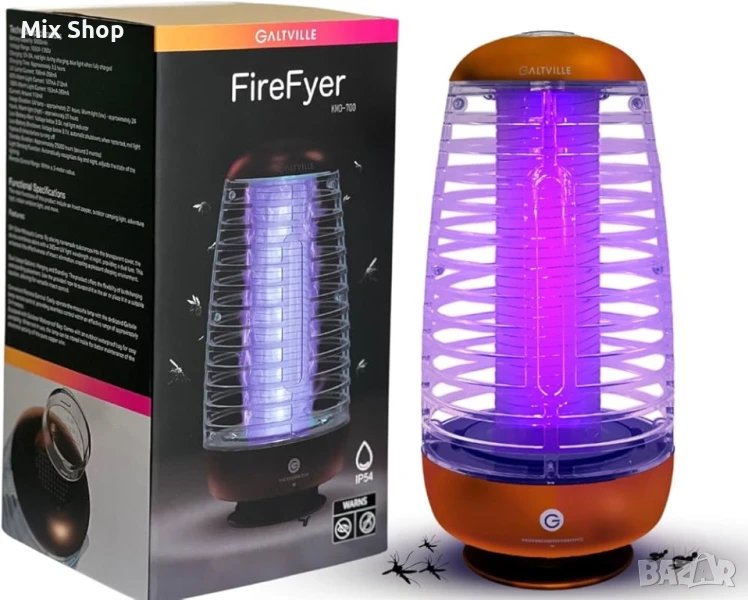 Нова UV Светлина лампа за Ловене на Насекоми за Вътрешно и Външно Ползване, снимка 1