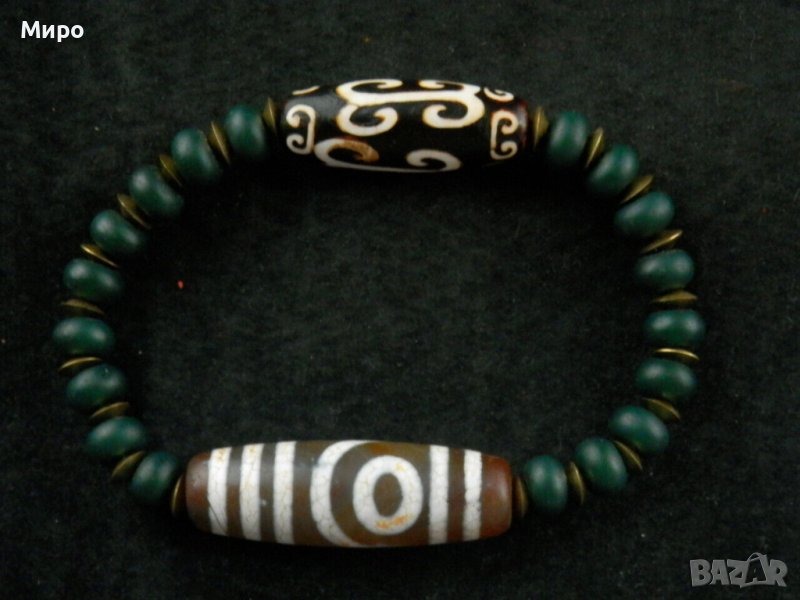 ТИБЕТ НЕПАЛ ХИМАЛАИ ДЗИ МЪНИСТА ДВЕ ОЧИ ГРИВНА, снимка 1