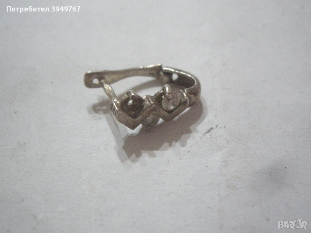 Сребърна обица., снимка 1