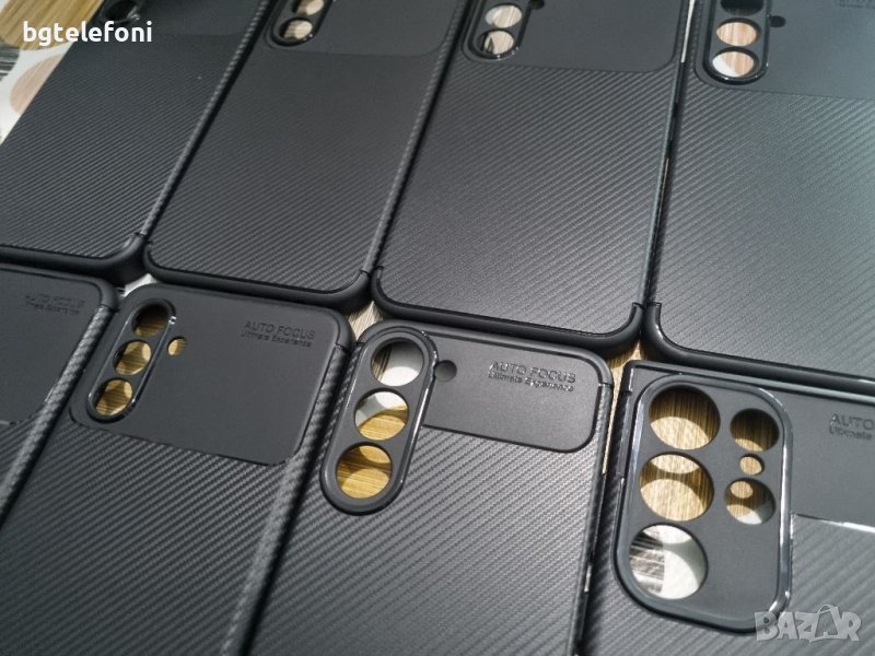 Samsung A13 4G/5G,A14,A24,A34,A54,S23,S23 Ultra бизнес карбон силикон, снимка 1