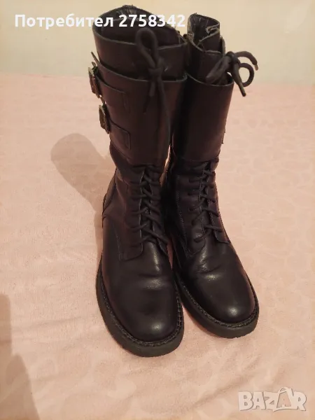 дамски боти, естествена кожа , снимка 1
