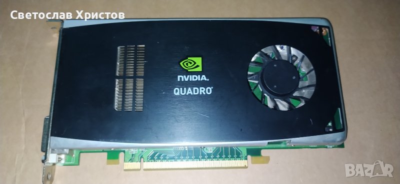 Продавам видео карта nVidia NVIDIA Quadro FX 1800 768 MB GDDR3 192bit 2xDVI PCI-E, снимка 1