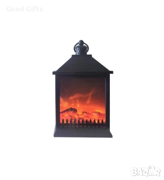 LED камина фенер за декорация, ефект на горящ огън, снимка 1