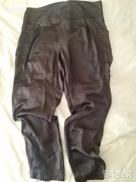 Елегантен тъмно кафяв панталон, фин плат , снимка 1