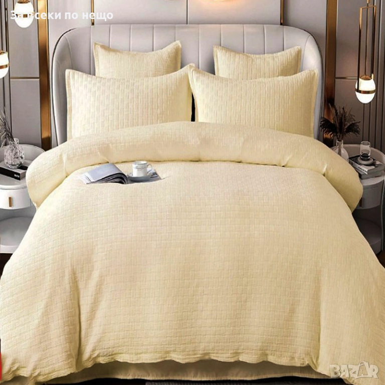 Луксозен комплект с драперия от 100% памук - Налични Различни Цветове Код P1048, снимка 1